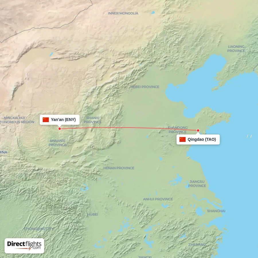 TAO - ENY route map