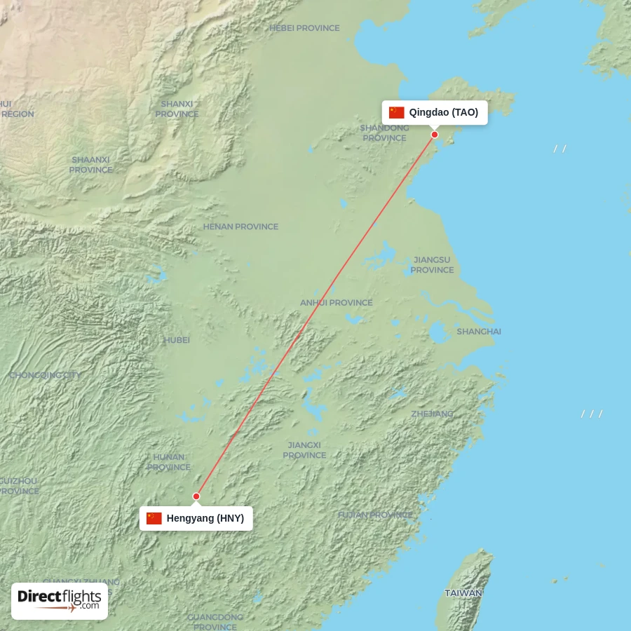 TAO - HNY route map