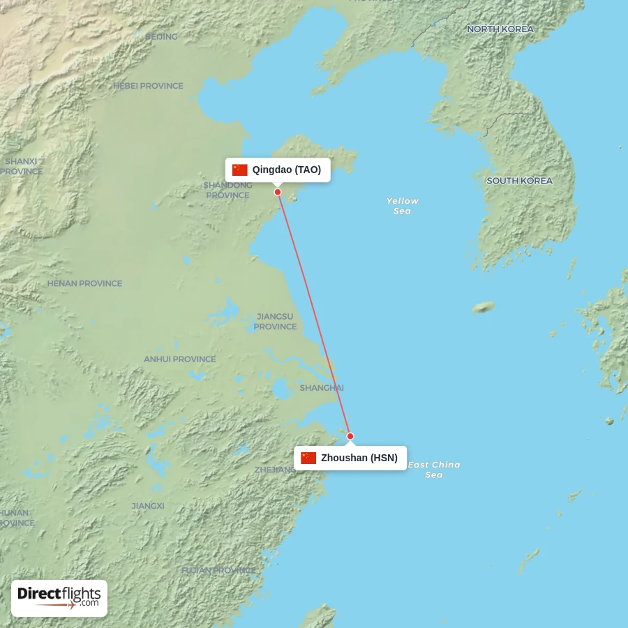 TAO - HSN route map