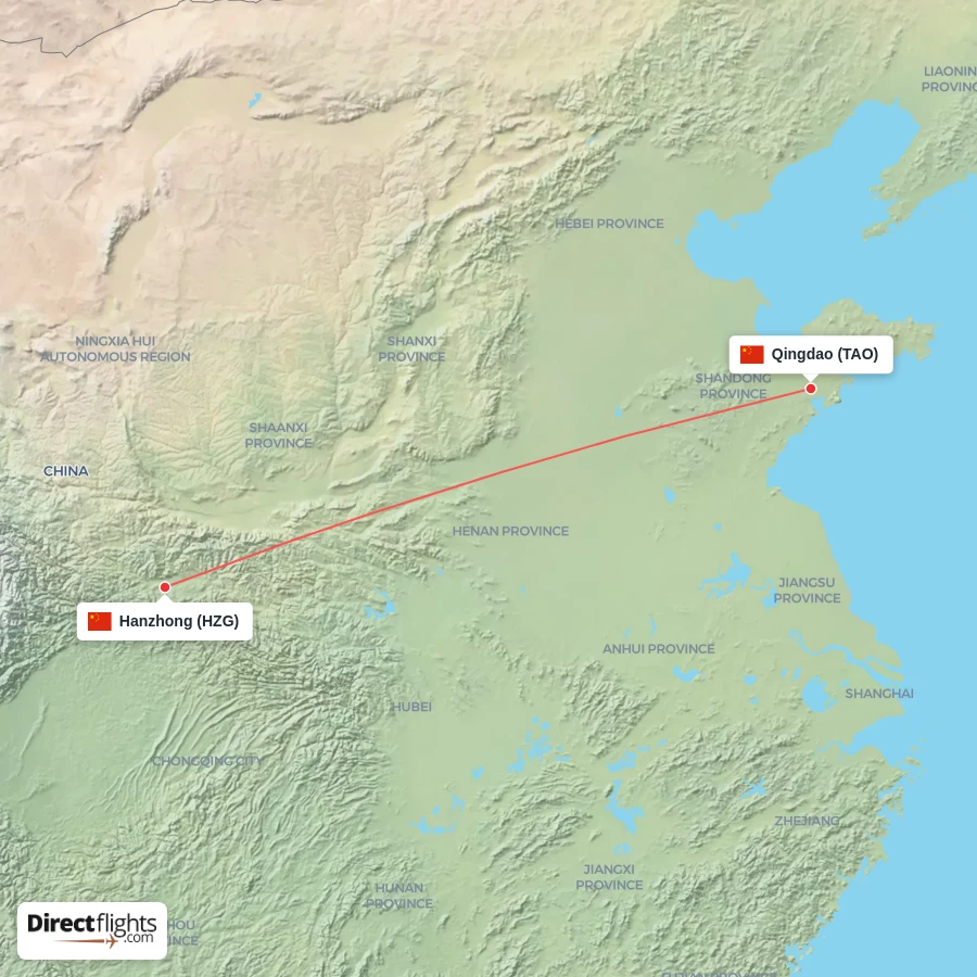 TAO - HZG route map