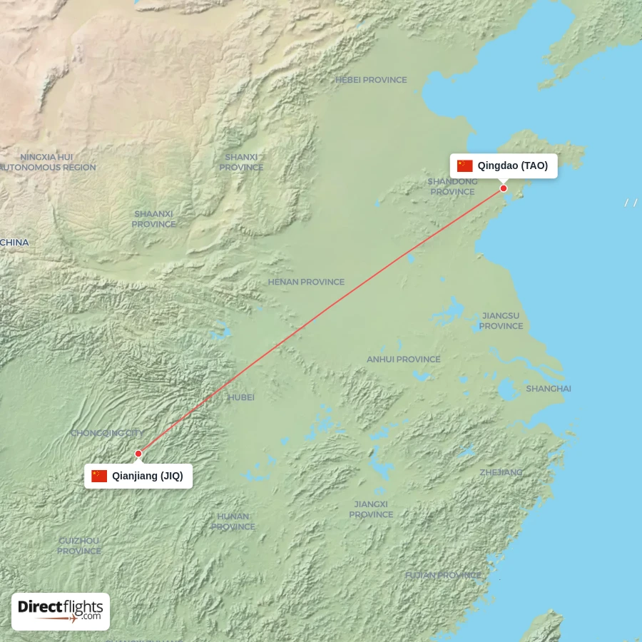 TAO - JIQ route map