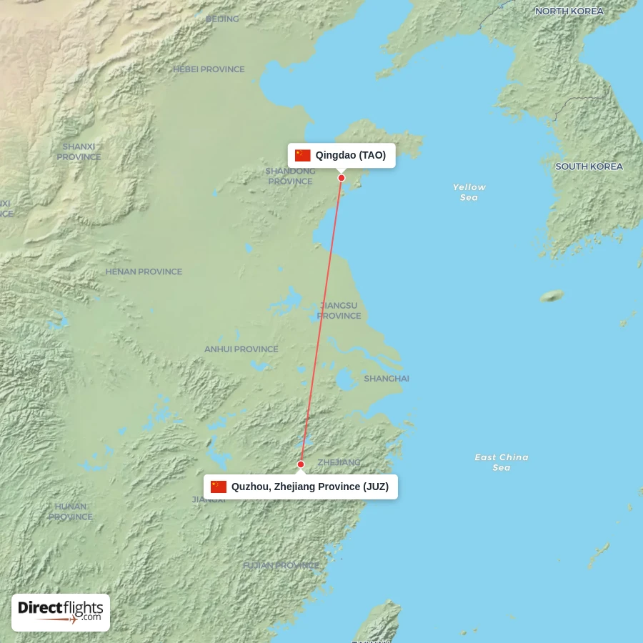 TAO - JUZ route map