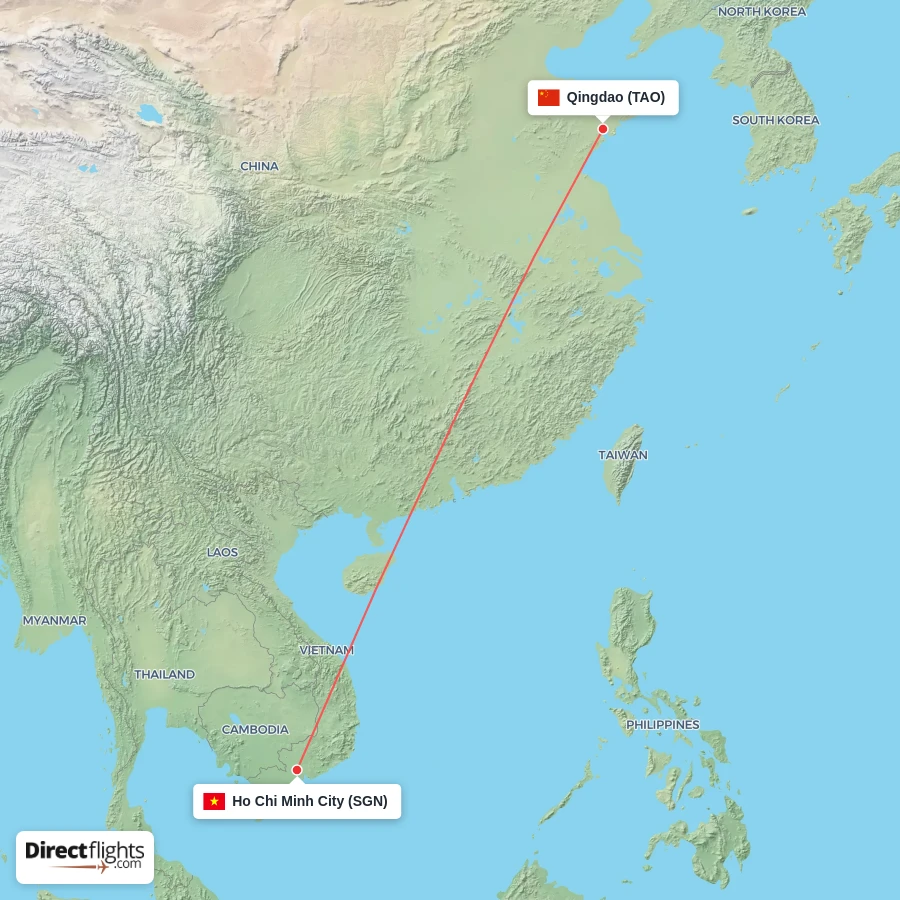 TAO - SGN route map