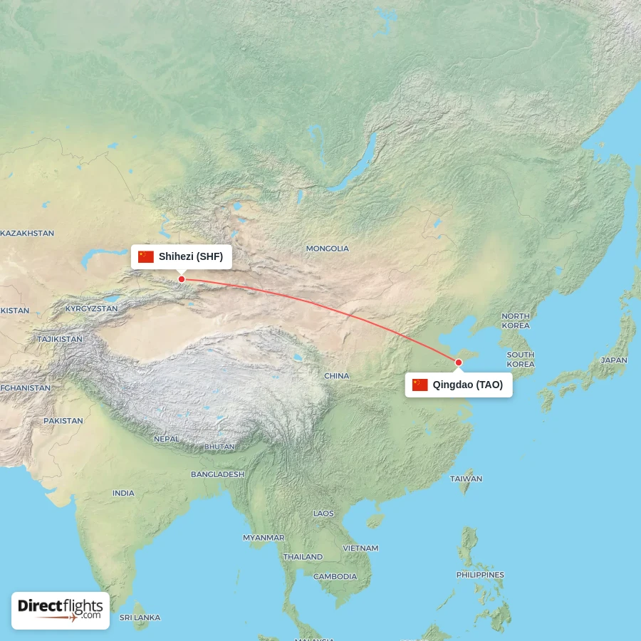 TAO - SHF route map