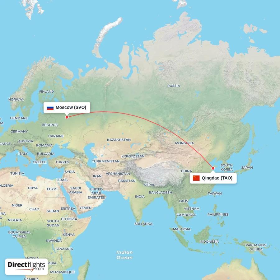 TAO - SVO route map