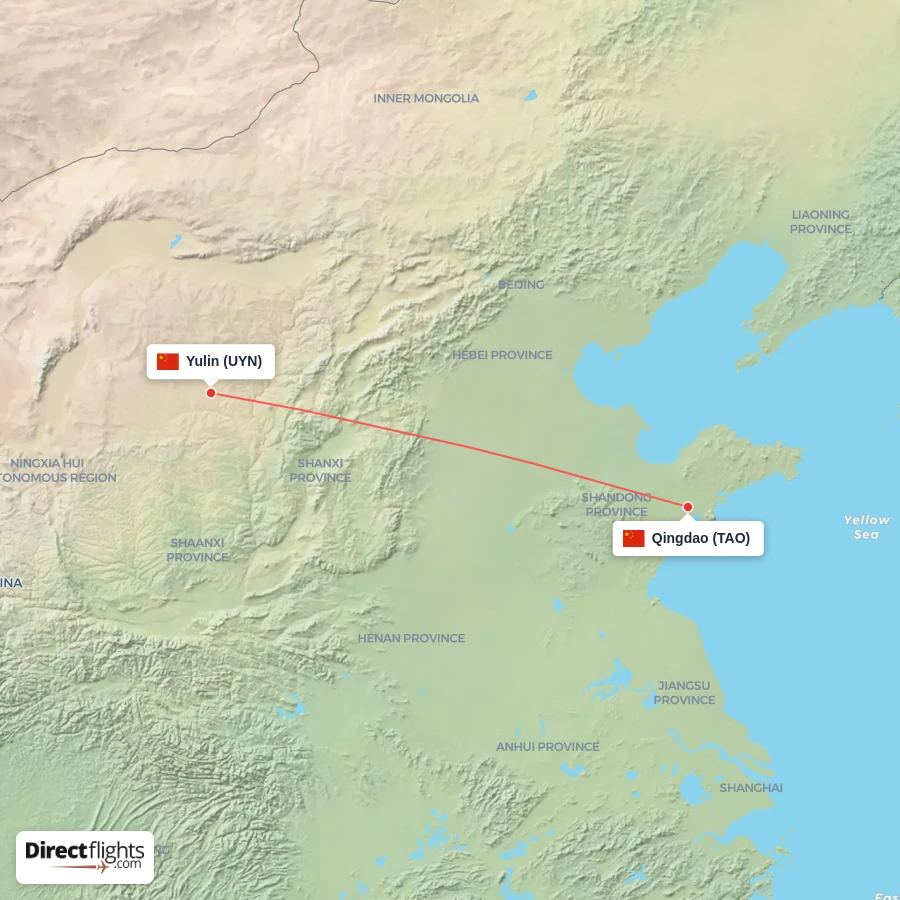 TAO - UYN route map