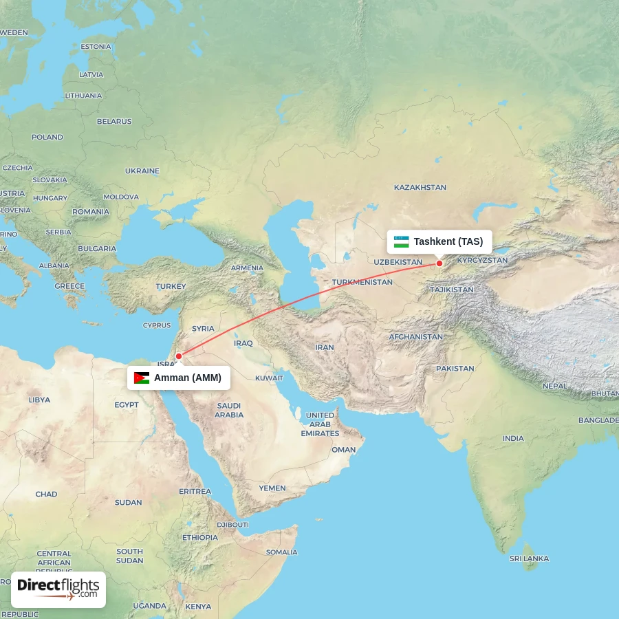 TAS - AMM route map