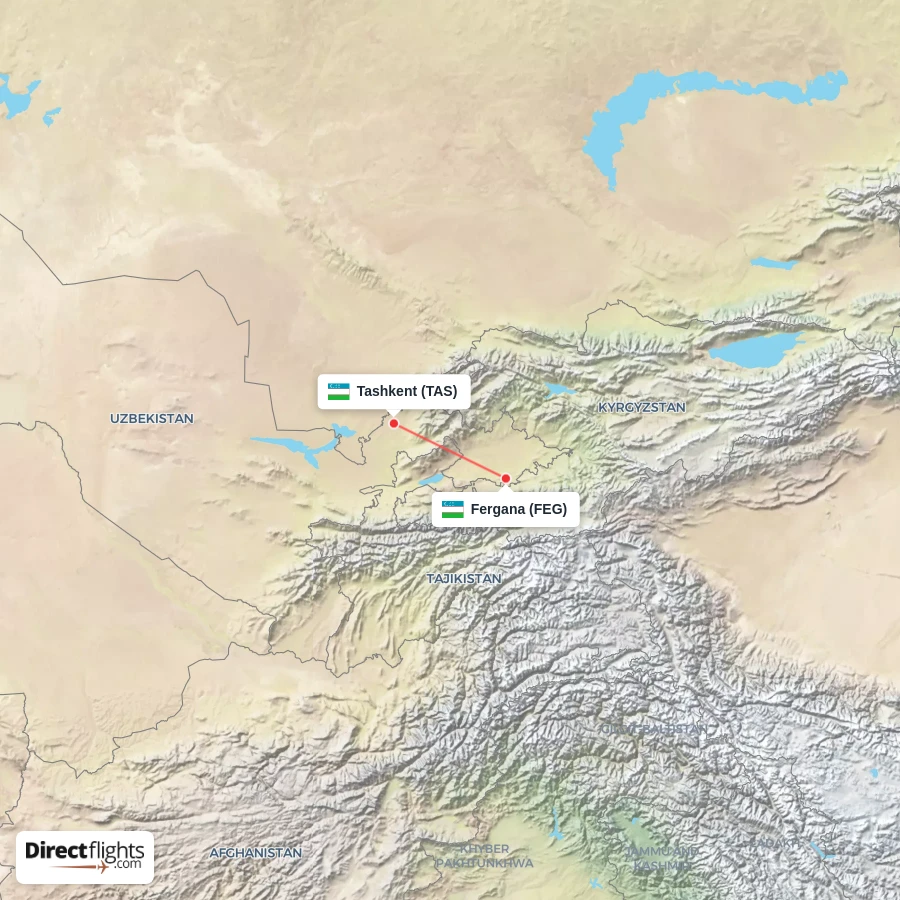 TAS - FEG route map