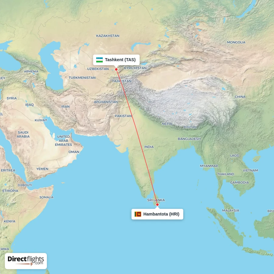 TAS - HRI route map