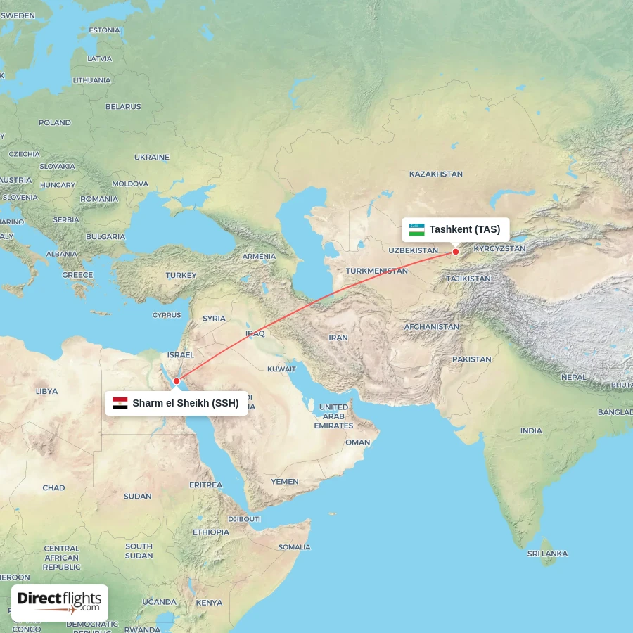 TAS - SSH route map