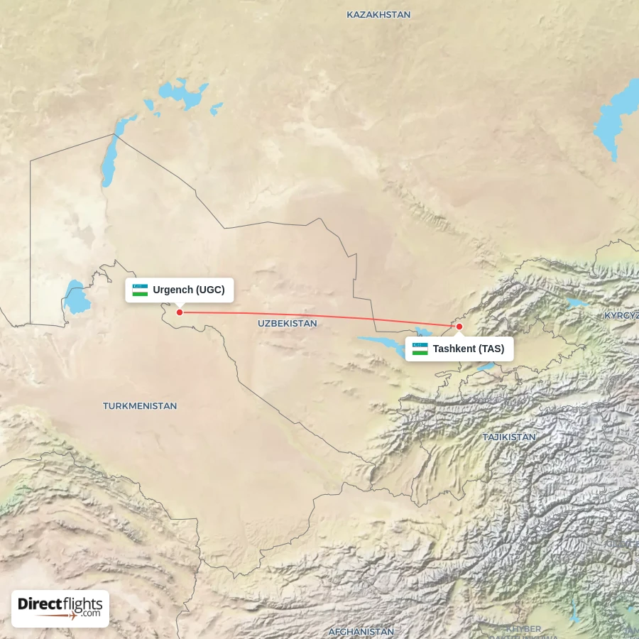 TAS - UGC route map