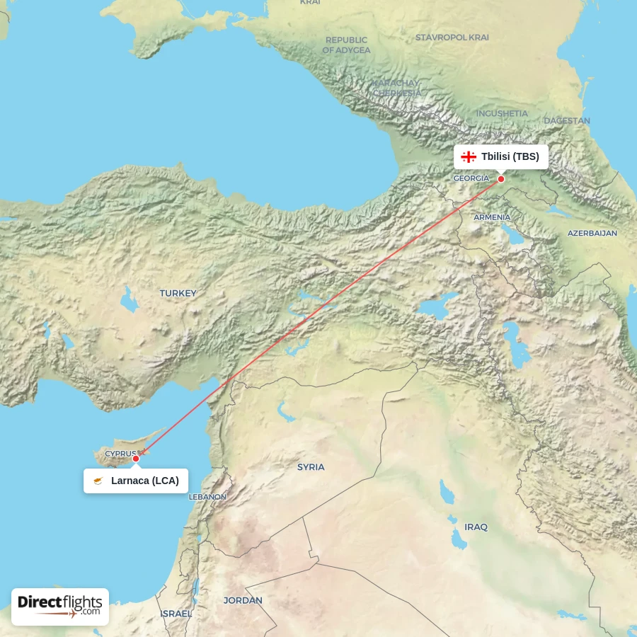 TBS - LCA route map