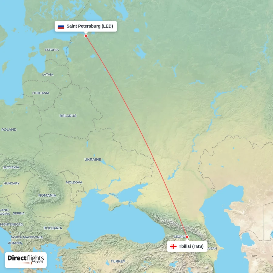 TBS - LED route map