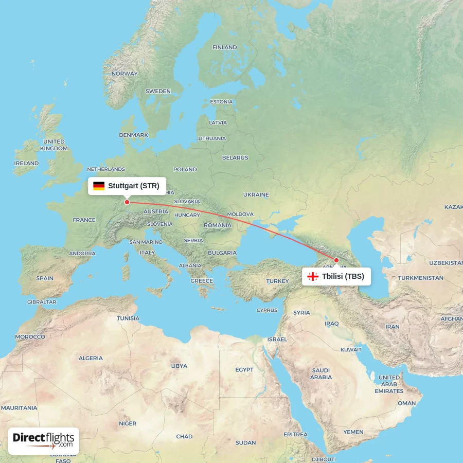 TBS - STR route map