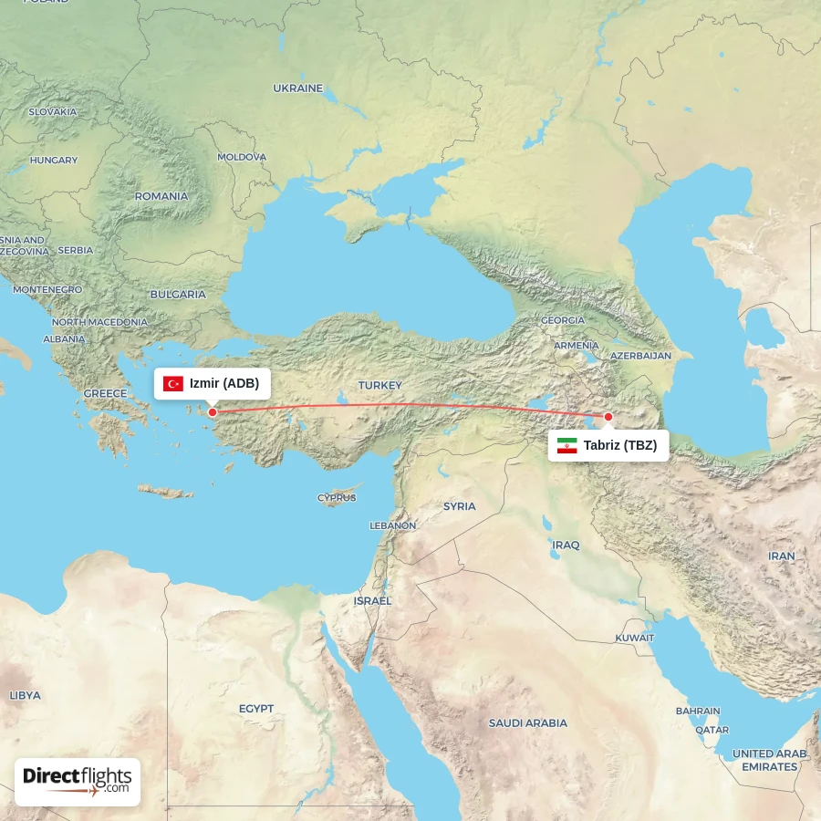 TBZ - ADB route map