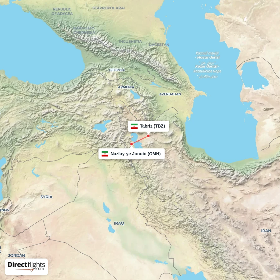 TBZ - OMH route map
