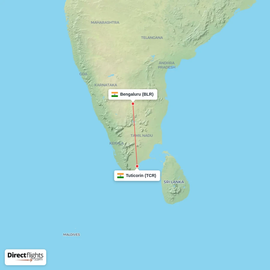 TCR - BLR route map
