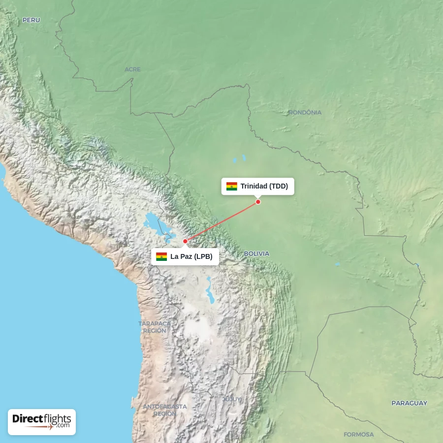 TDD - LPB route map