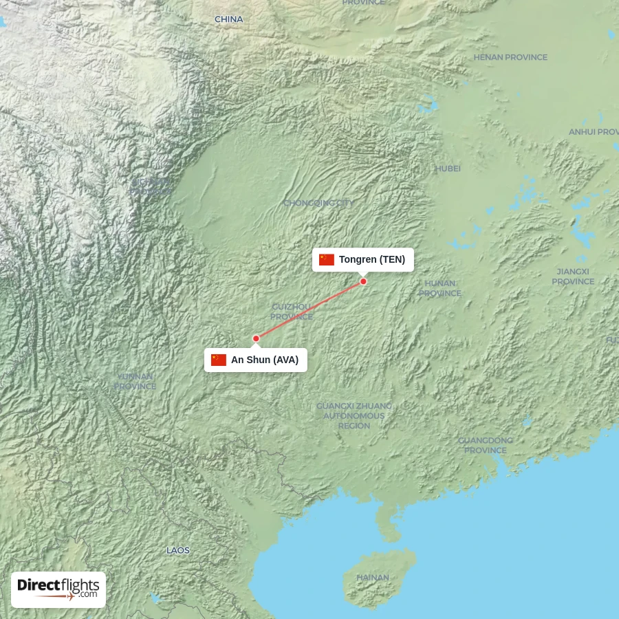 TEN - AVA route map