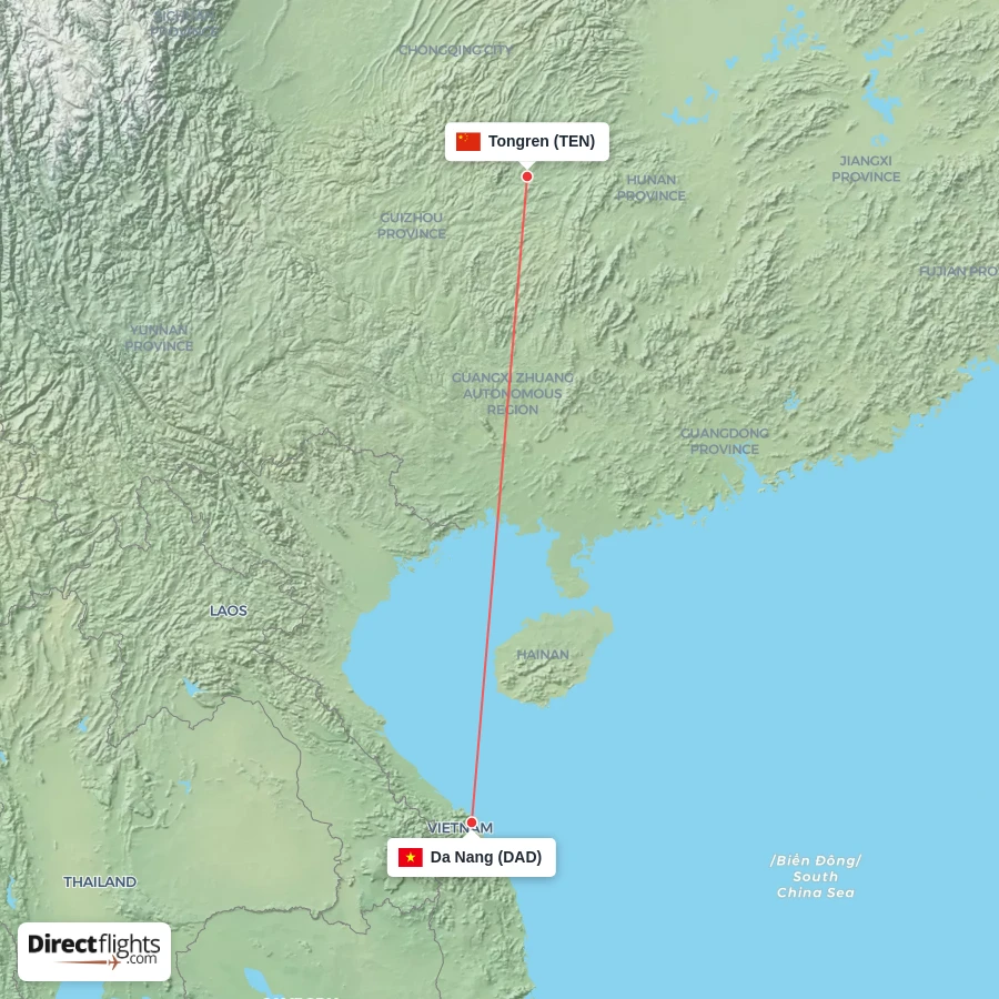 TEN - DAD route map