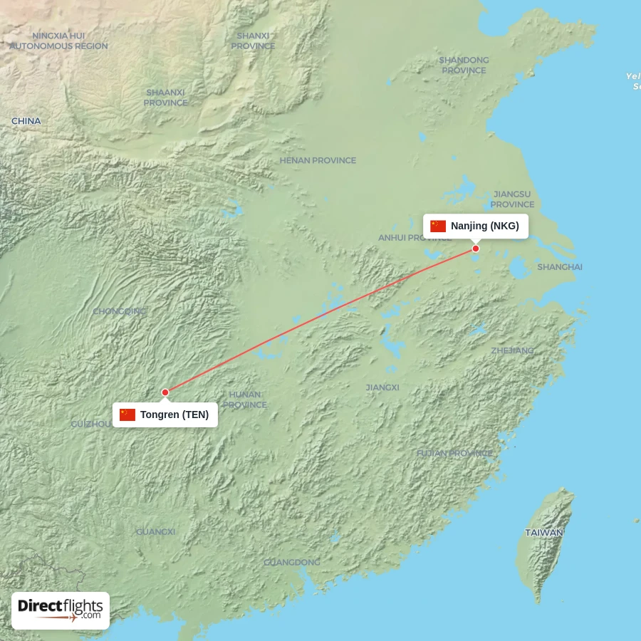 TEN - NKG route map