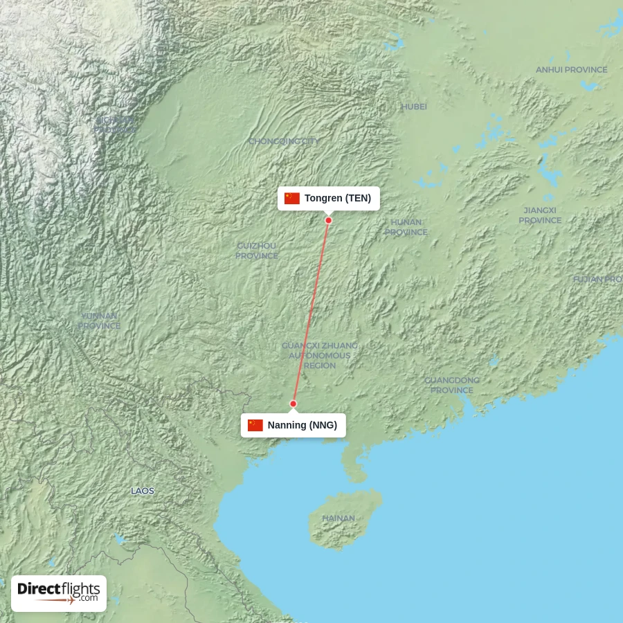 TEN - NNG route map