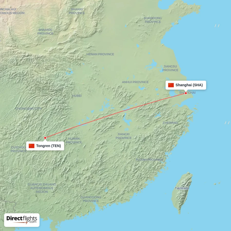 TEN - SHA route map