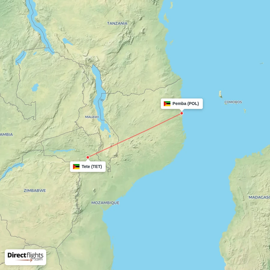 TET - POL route map