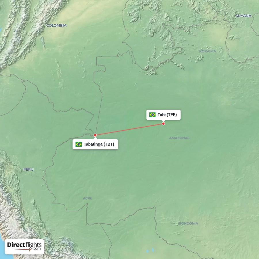 TFF - TBT route map