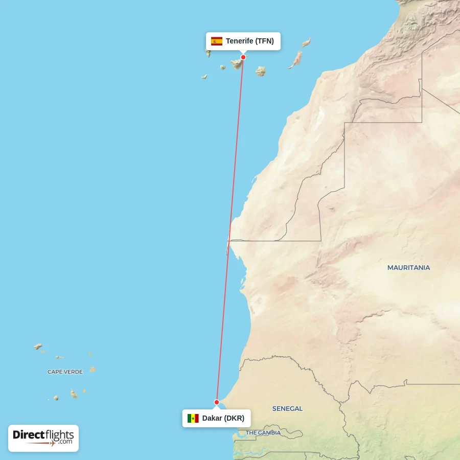 TFN - DKR route map