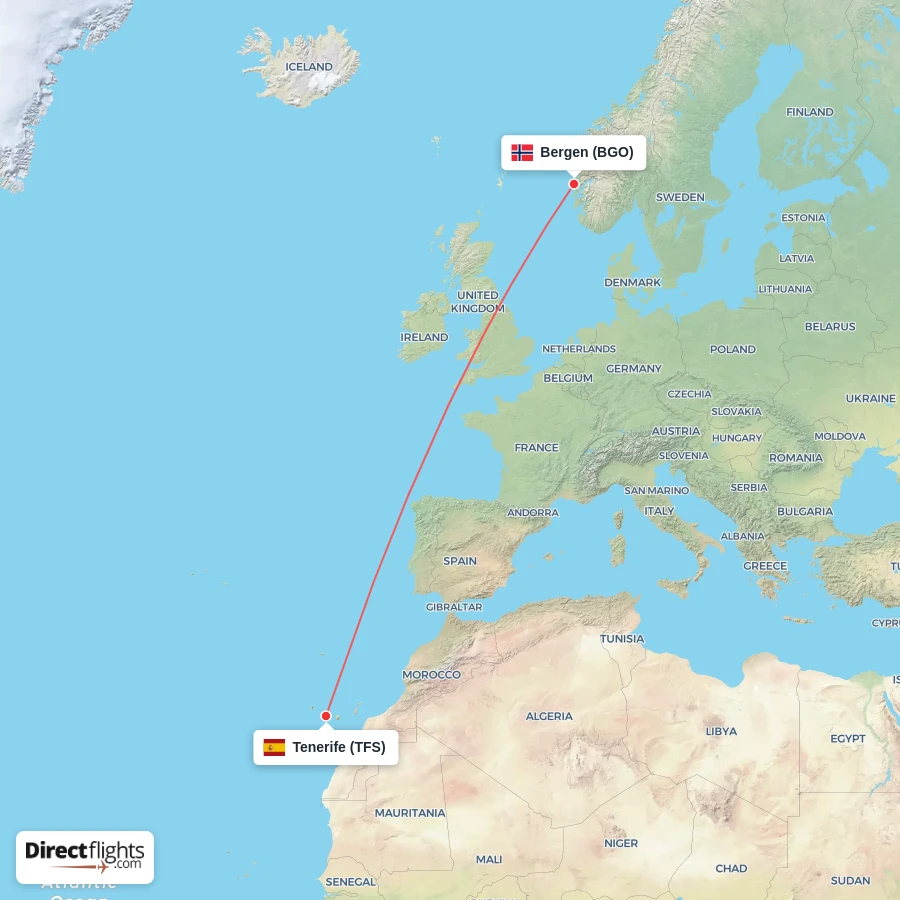 TFS - BGO route map