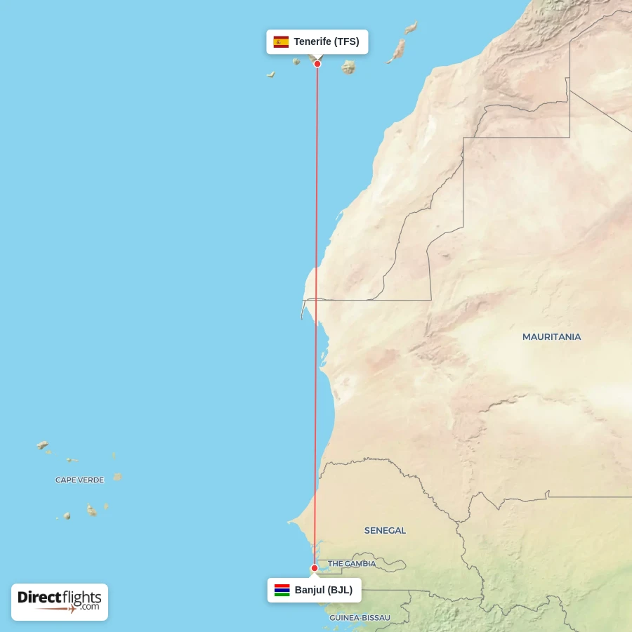 TFS - BJL route map