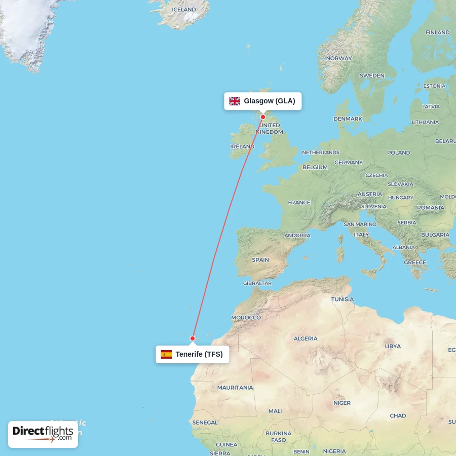TFS - GLA route map