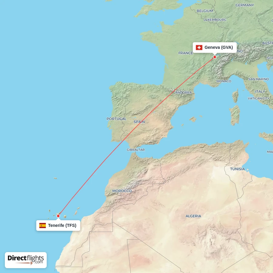 TFS - GVA route map