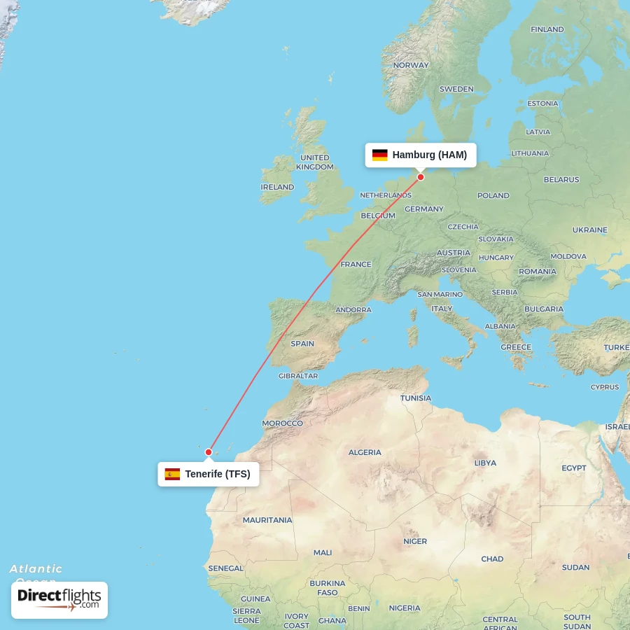 TFS - HAM route map
