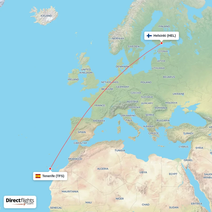 TFS - HEL route map