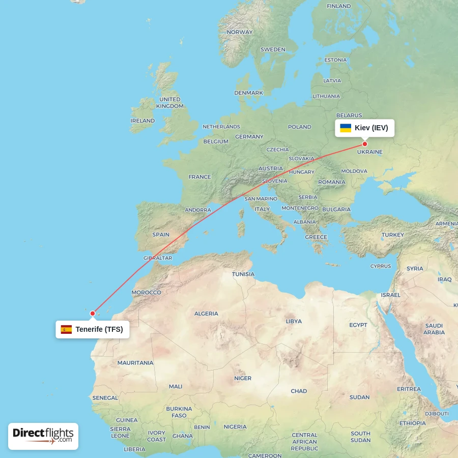 TFS - IEV route map