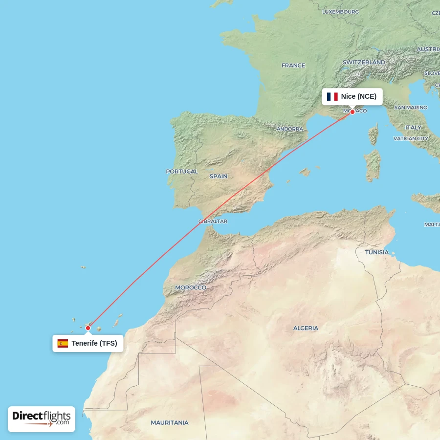 TFS - NCE route map