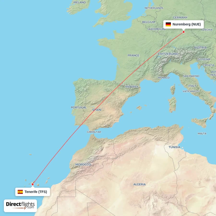 TFS - NUE route map