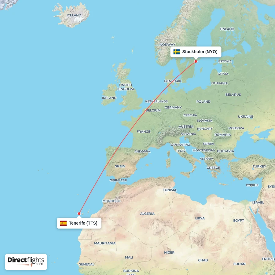 TFS - NYO route map