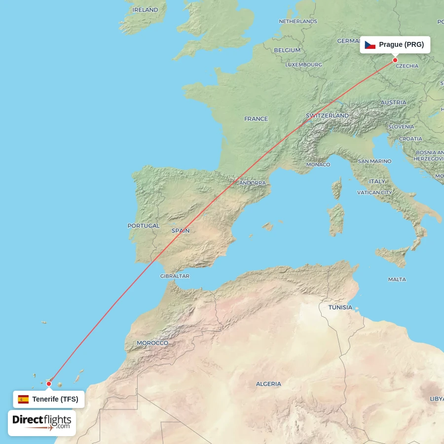 TFS - PRG route map