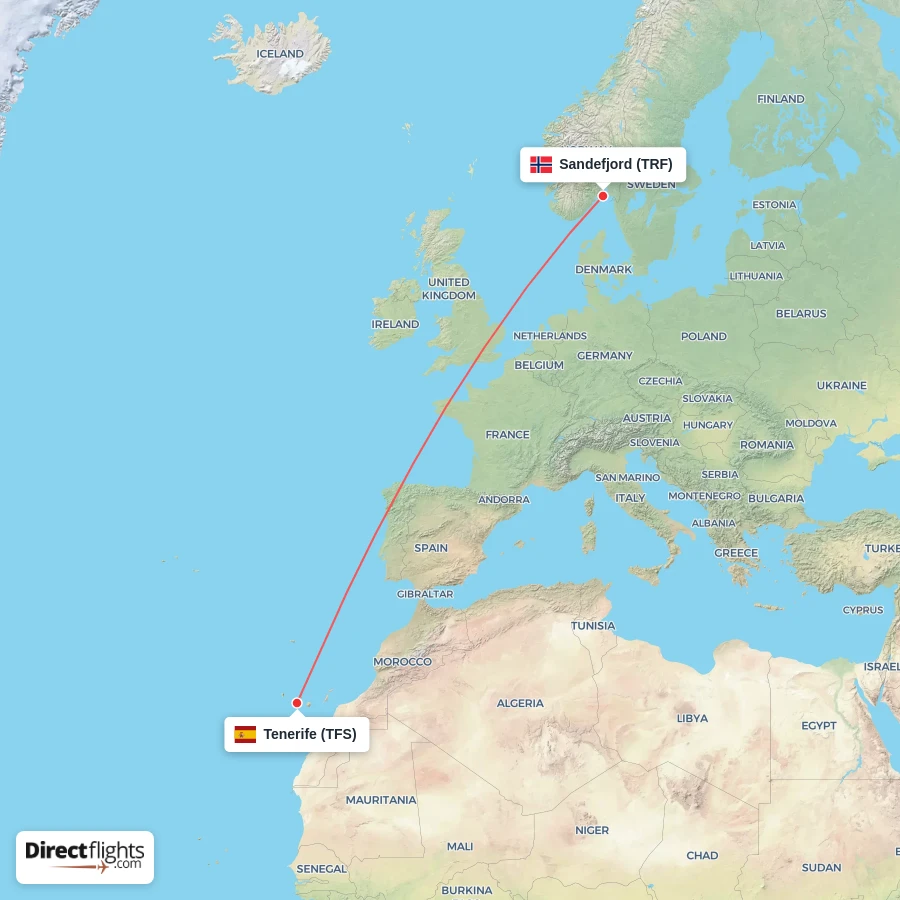 TFS - TRF route map