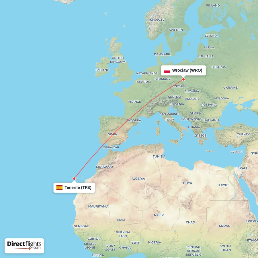 TFS - WRO route map