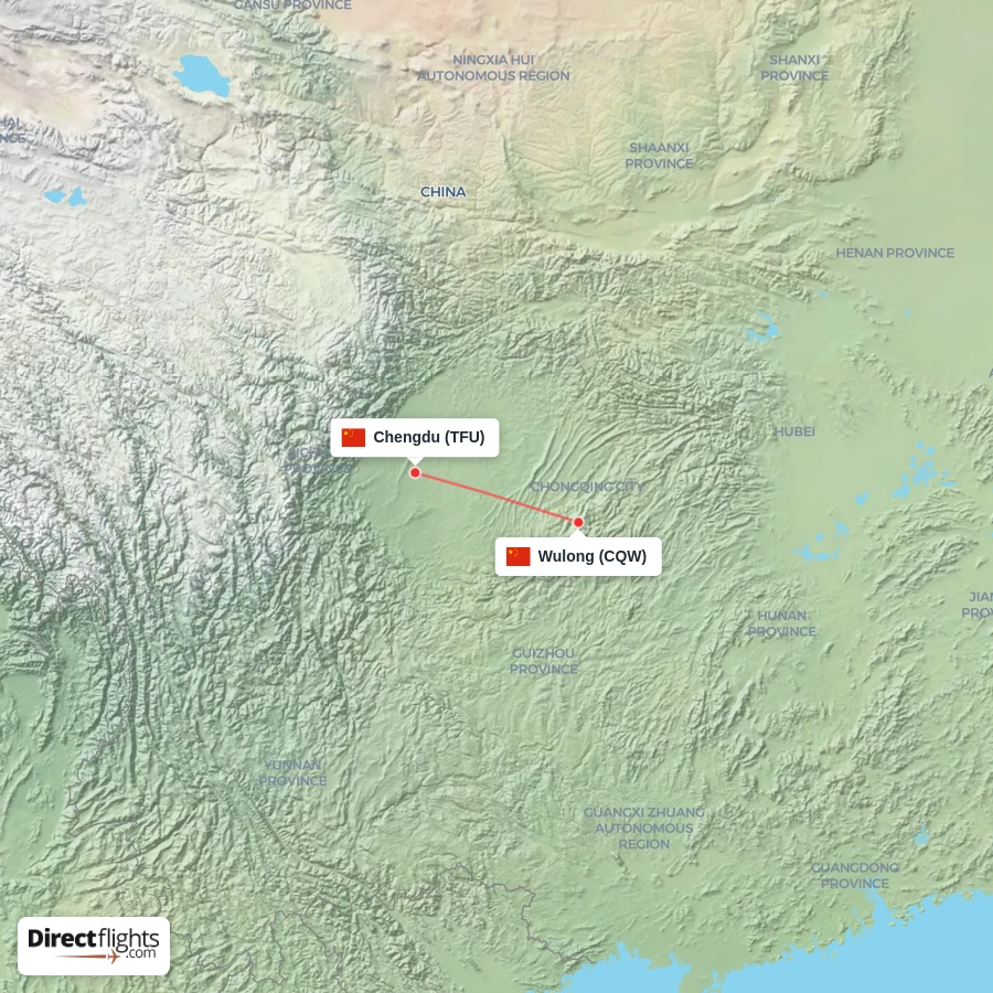 TFU - CQW route map