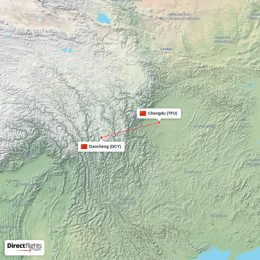TFU - DCY route map