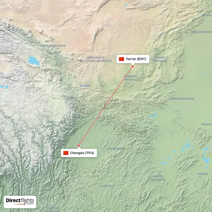 TFU - ENY route map