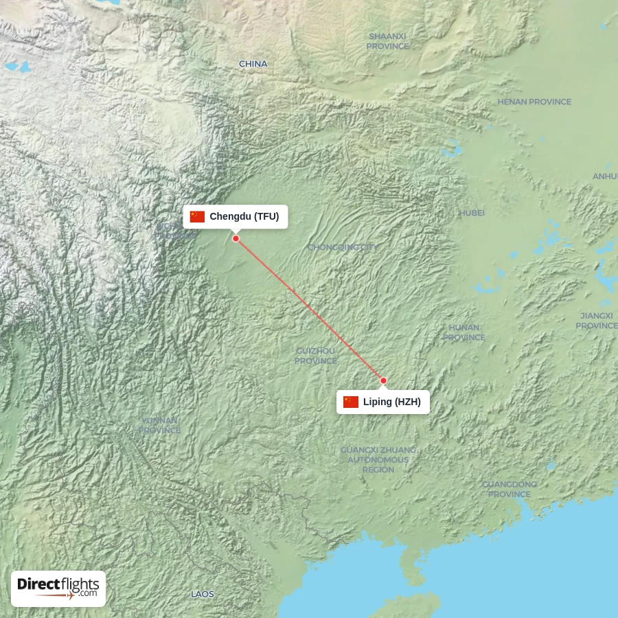 TFU - HZH route map