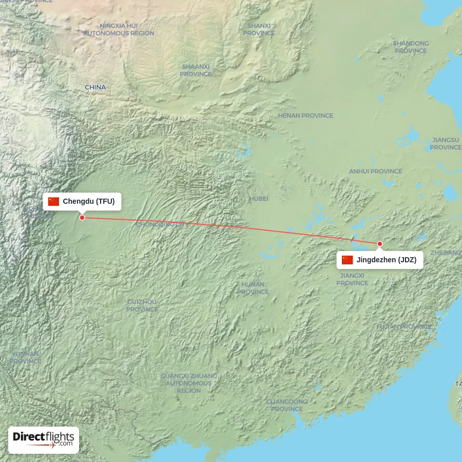 TFU - JDZ route map