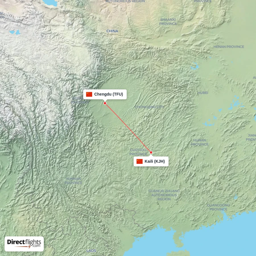 TFU - KJH route map