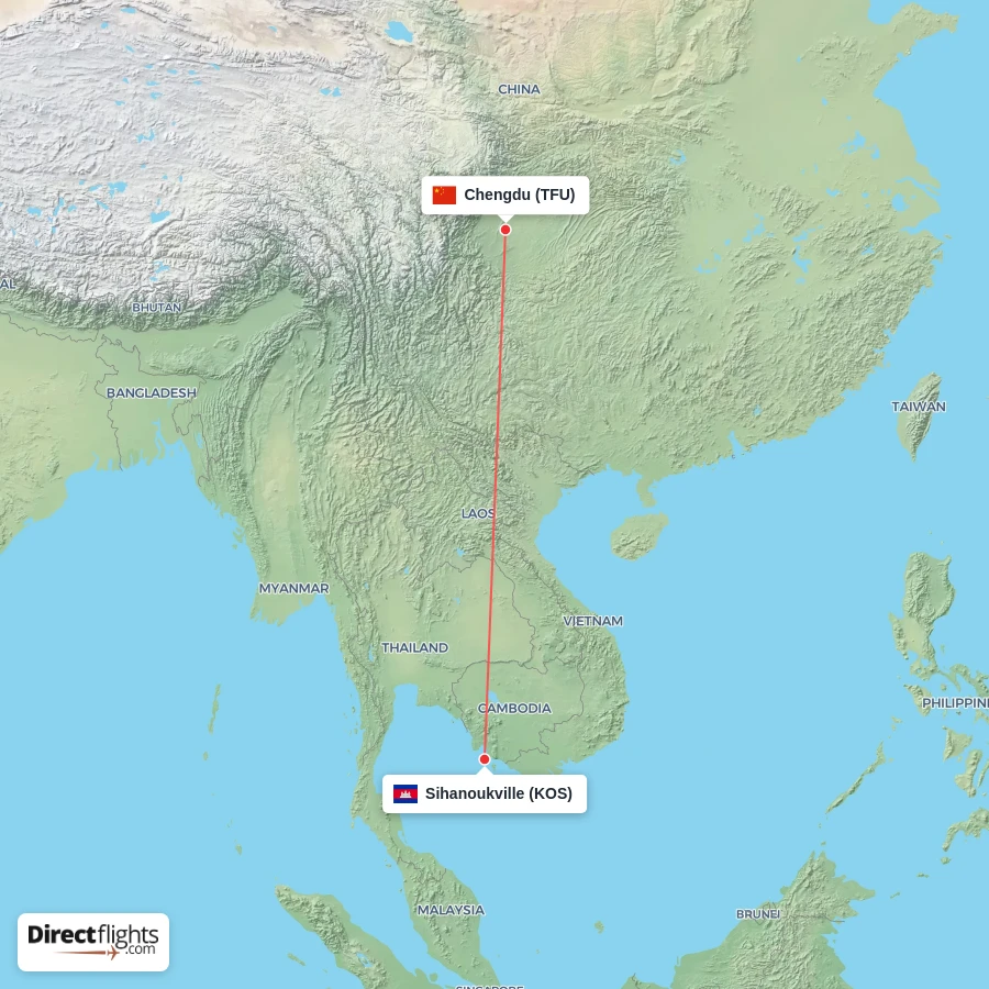 TFU - KOS route map